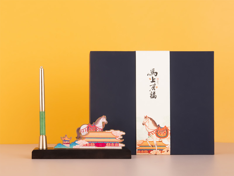 公司伴手礼马年礼盒套装马上有福